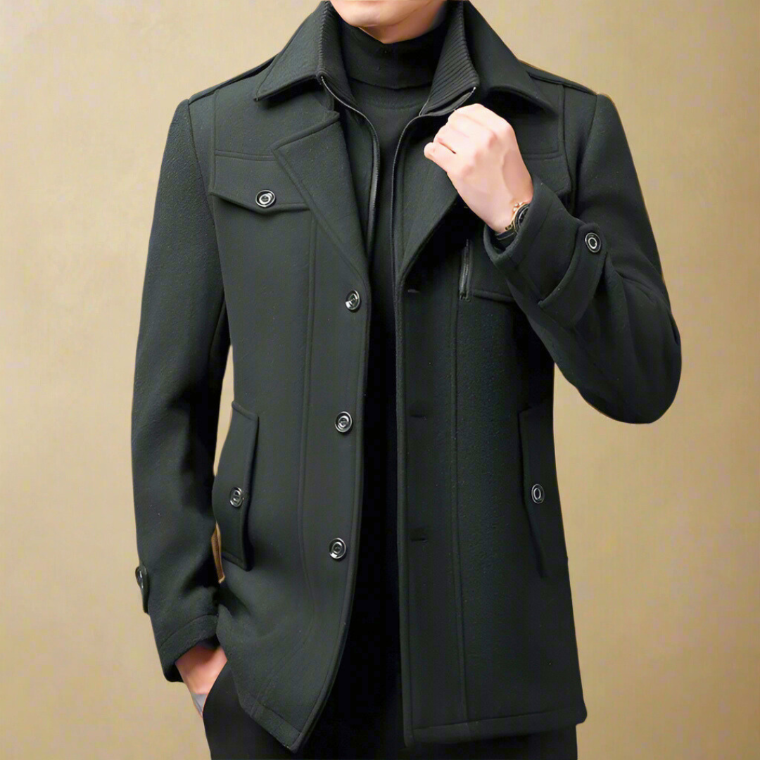 Military-Style Coat