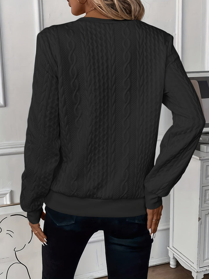 Elegant Sweater with V Zip