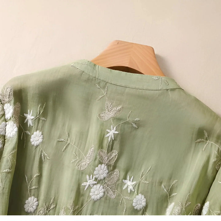 Flower Cotton Blouse
