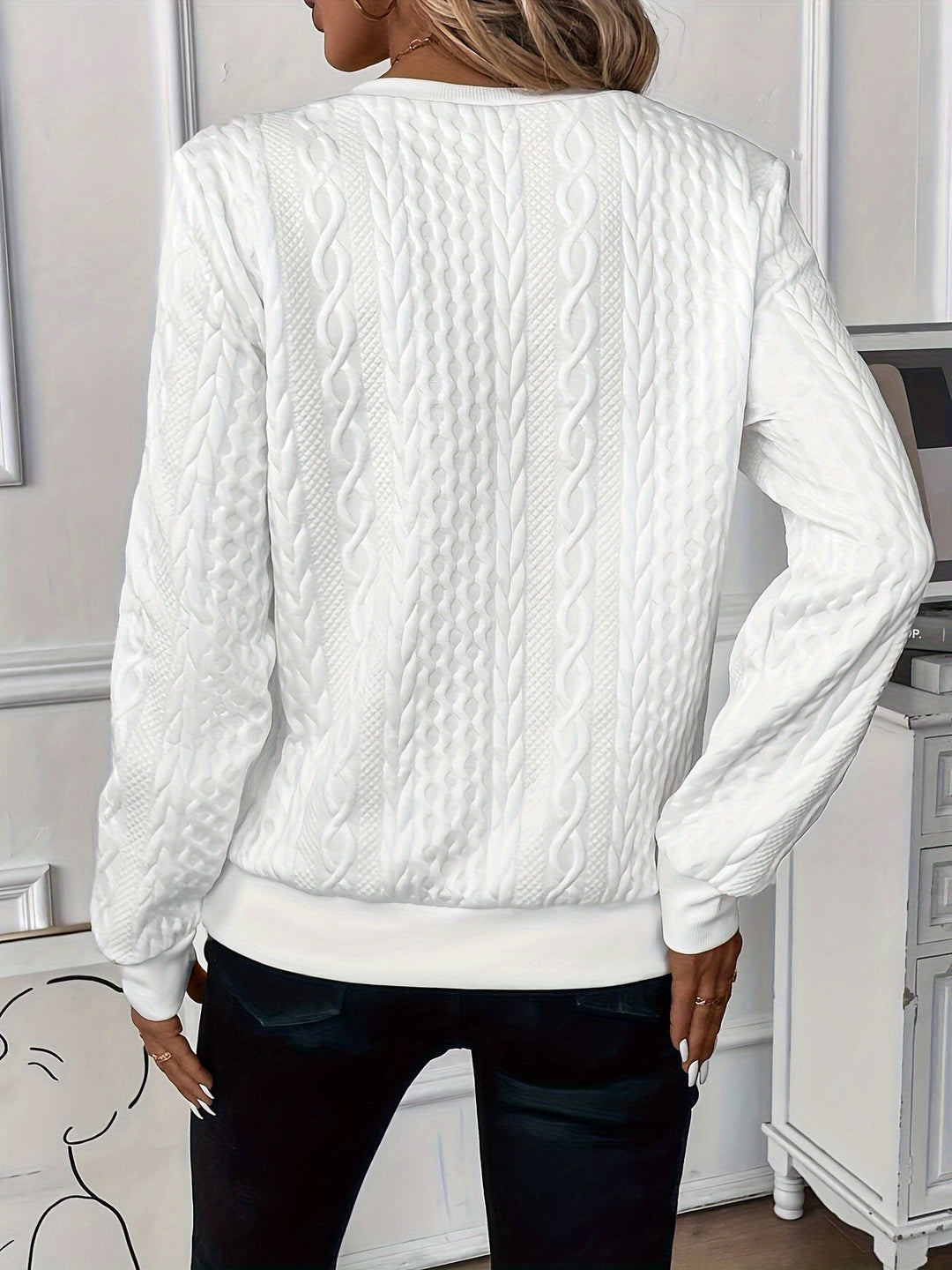 Elegant Sweater with V Zip