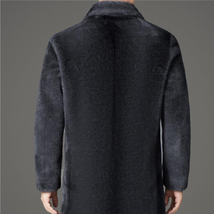 Men’s Faux Fur Overcoat