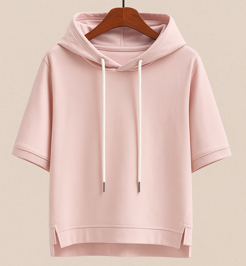 Short Sleeve Nylon Hoodie