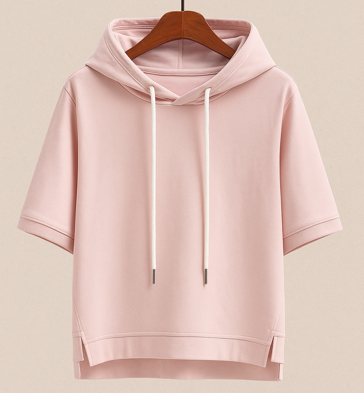Short Sleeve Nylon Hoodie