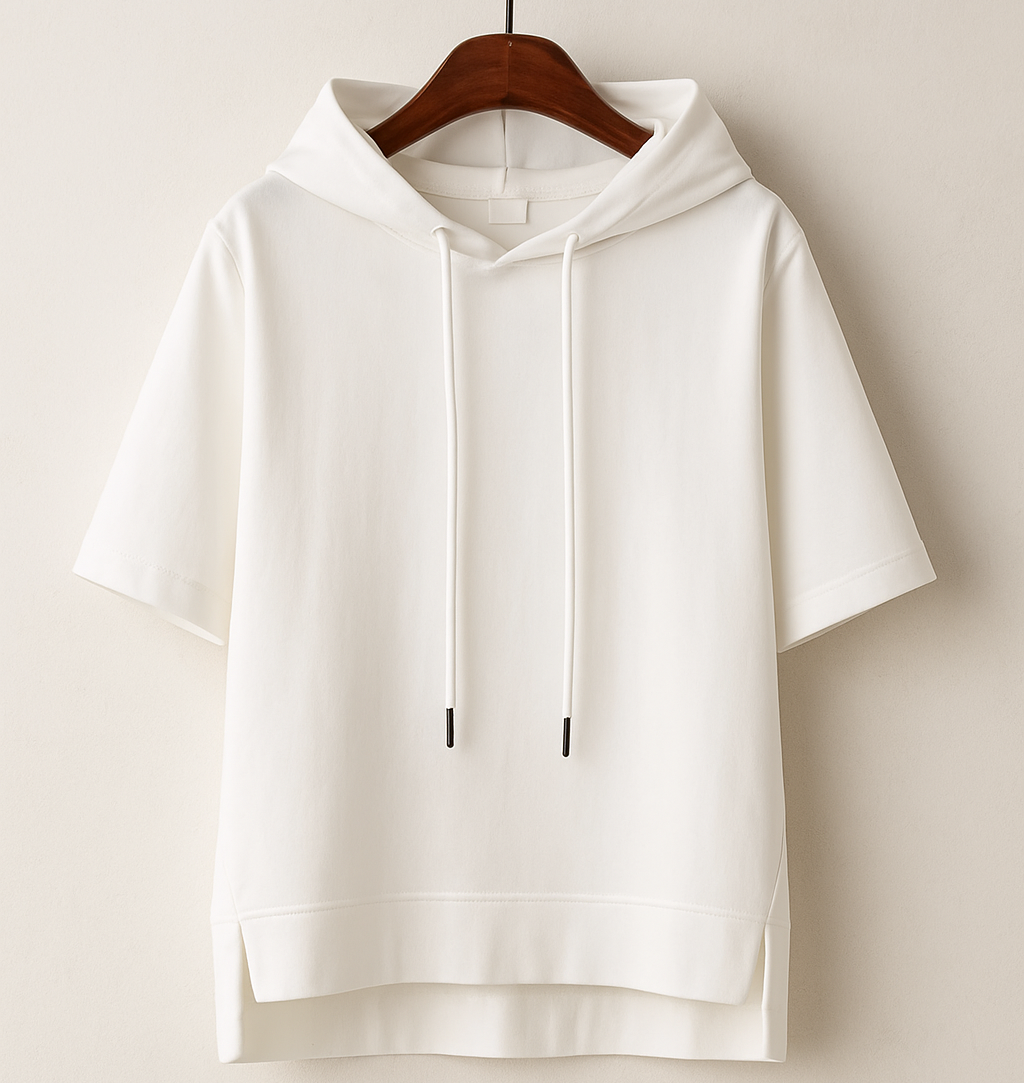 Short Sleeve Nylon Hoodie