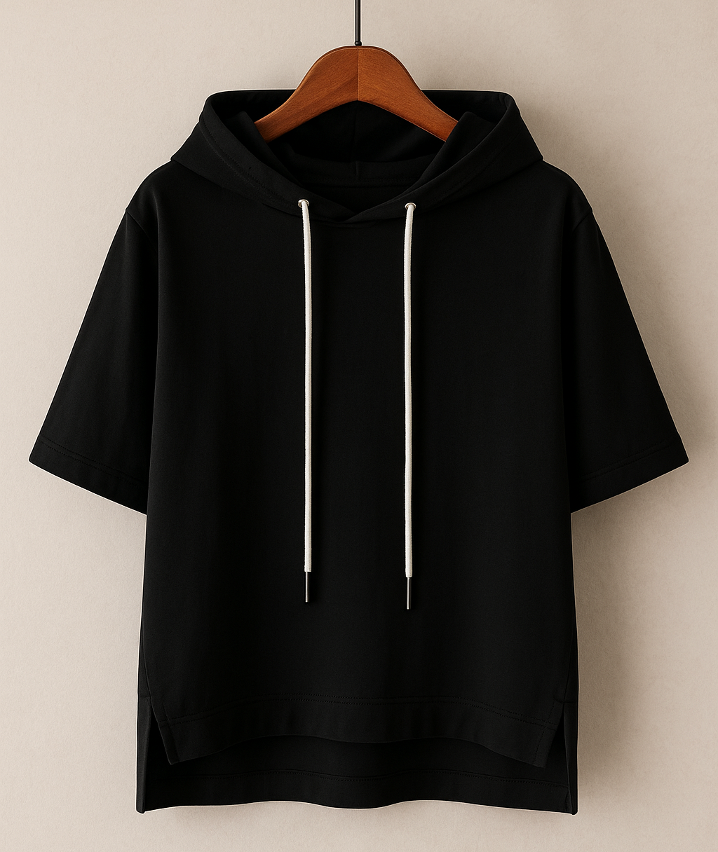 Short Sleeve Nylon Hoodie