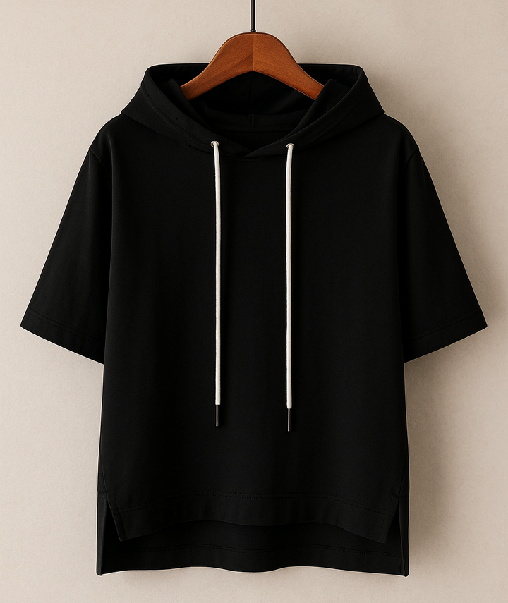 Short Sleeve Nylon Hoodie