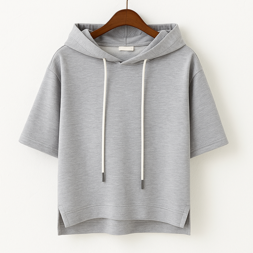 Short Sleeve Nylon Hoodie