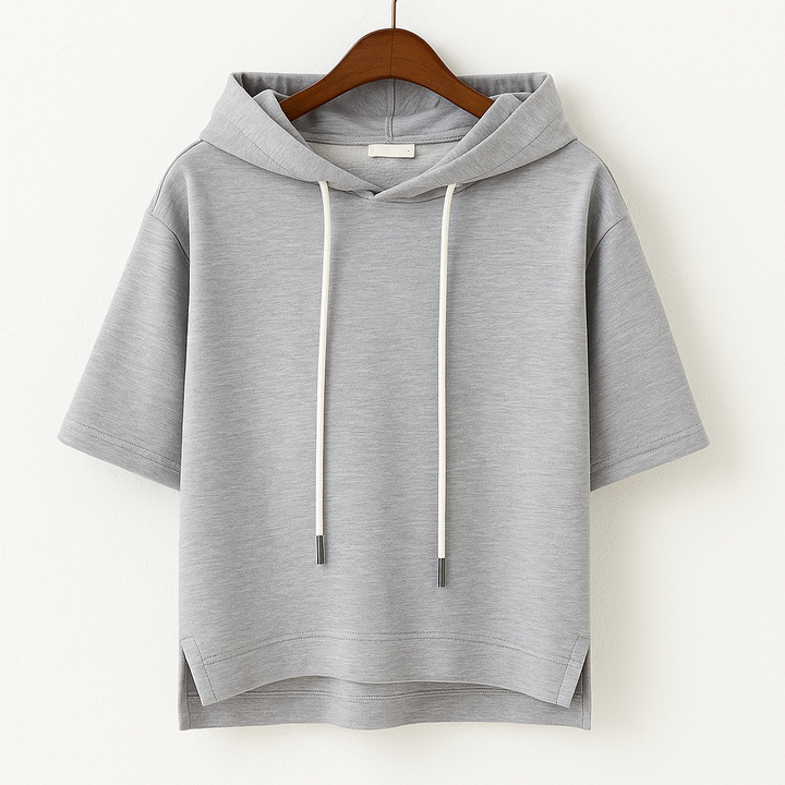 Short Sleeve Nylon Hoodie