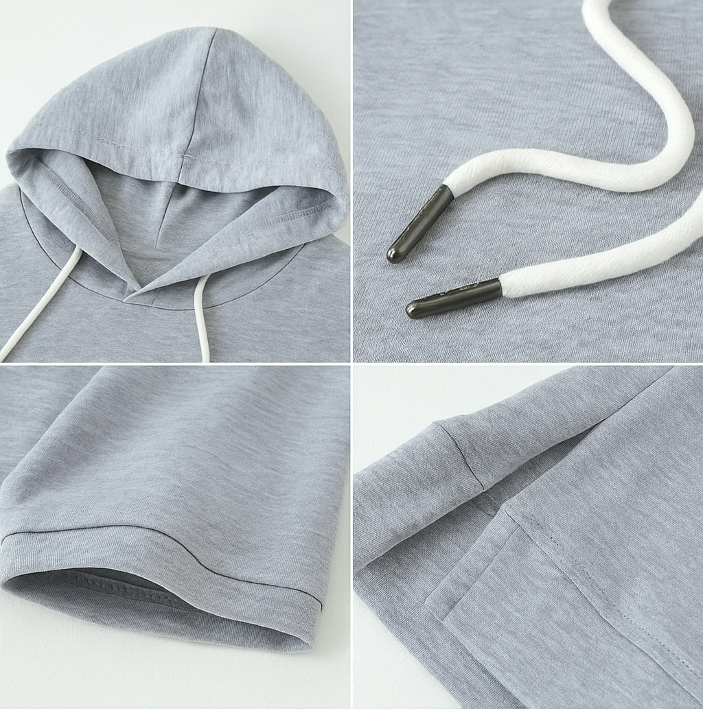 Short Sleeve Nylon Hoodie
