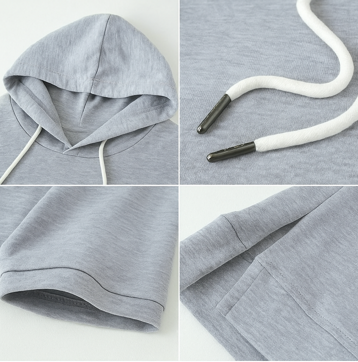 Short Sleeve Nylon Hoodie