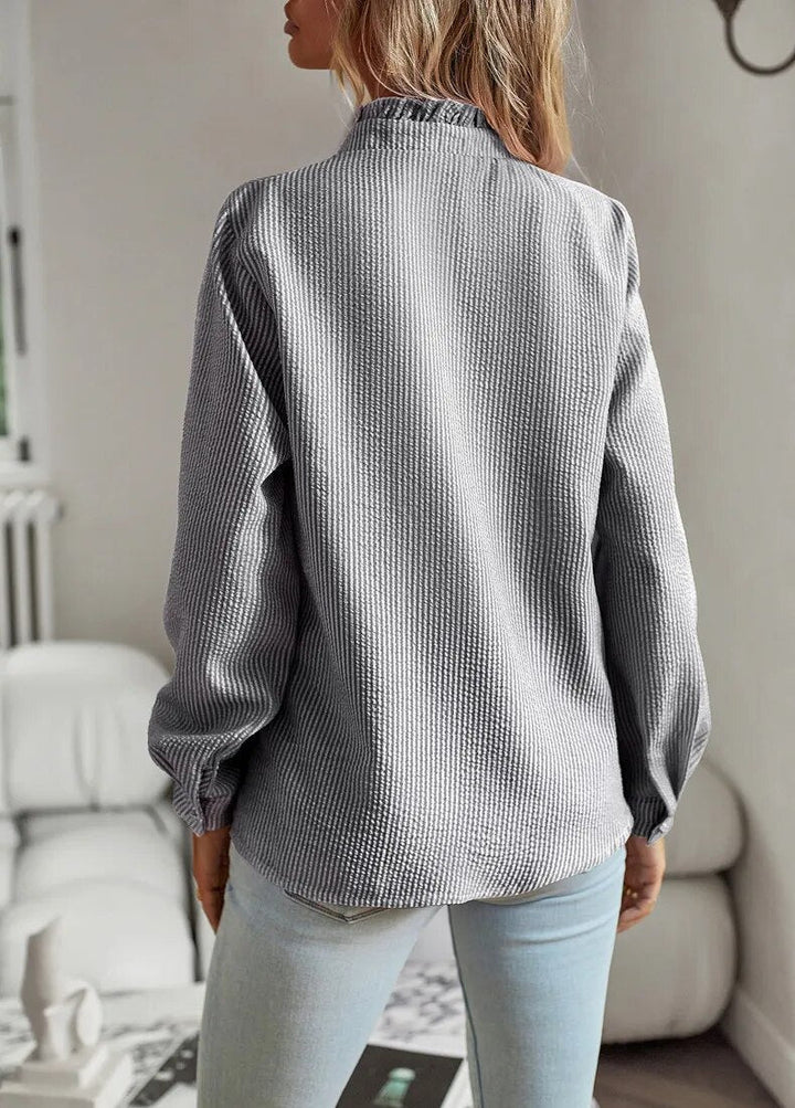Long Sleeve Ruffle Shirt