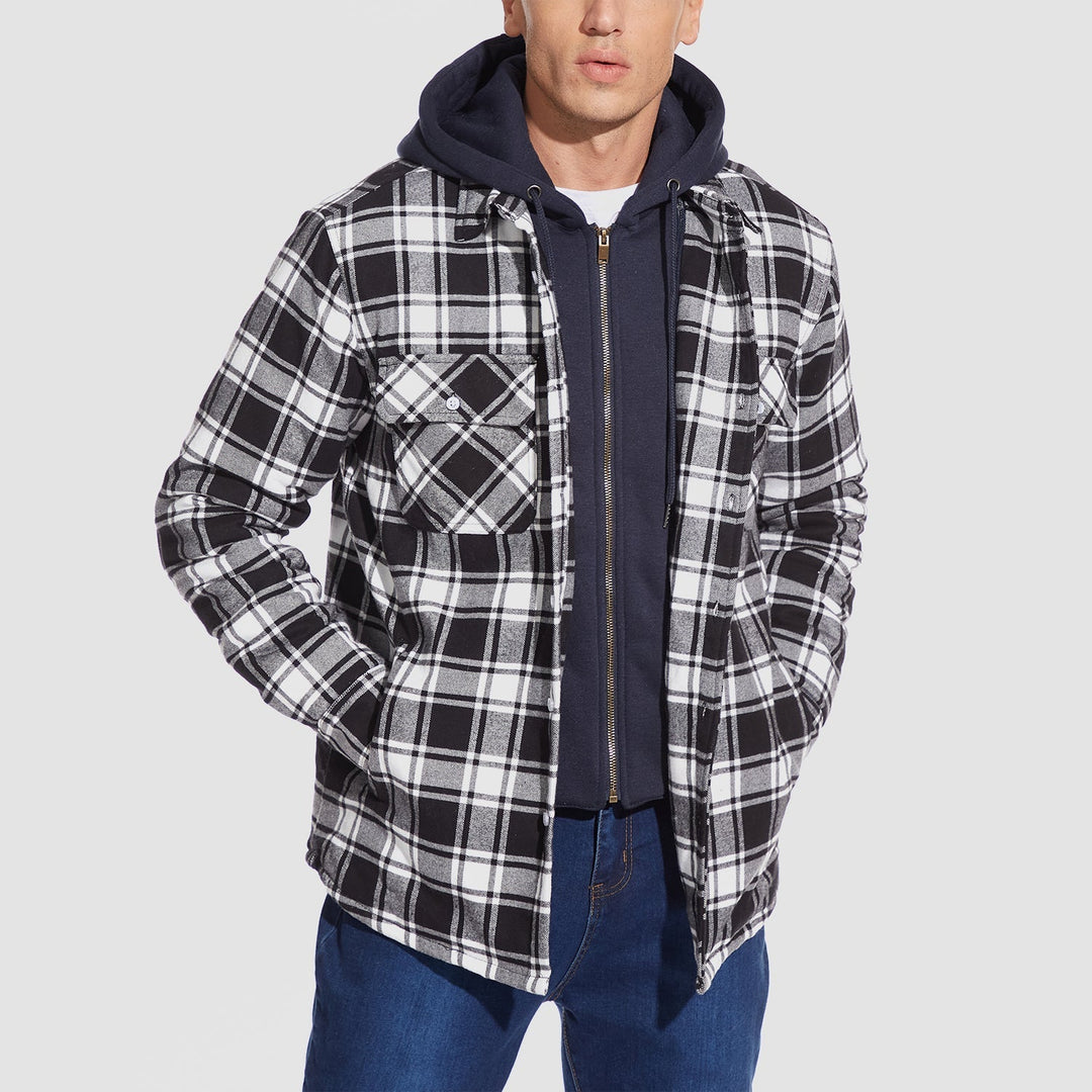 Flannel Jacket with Hood