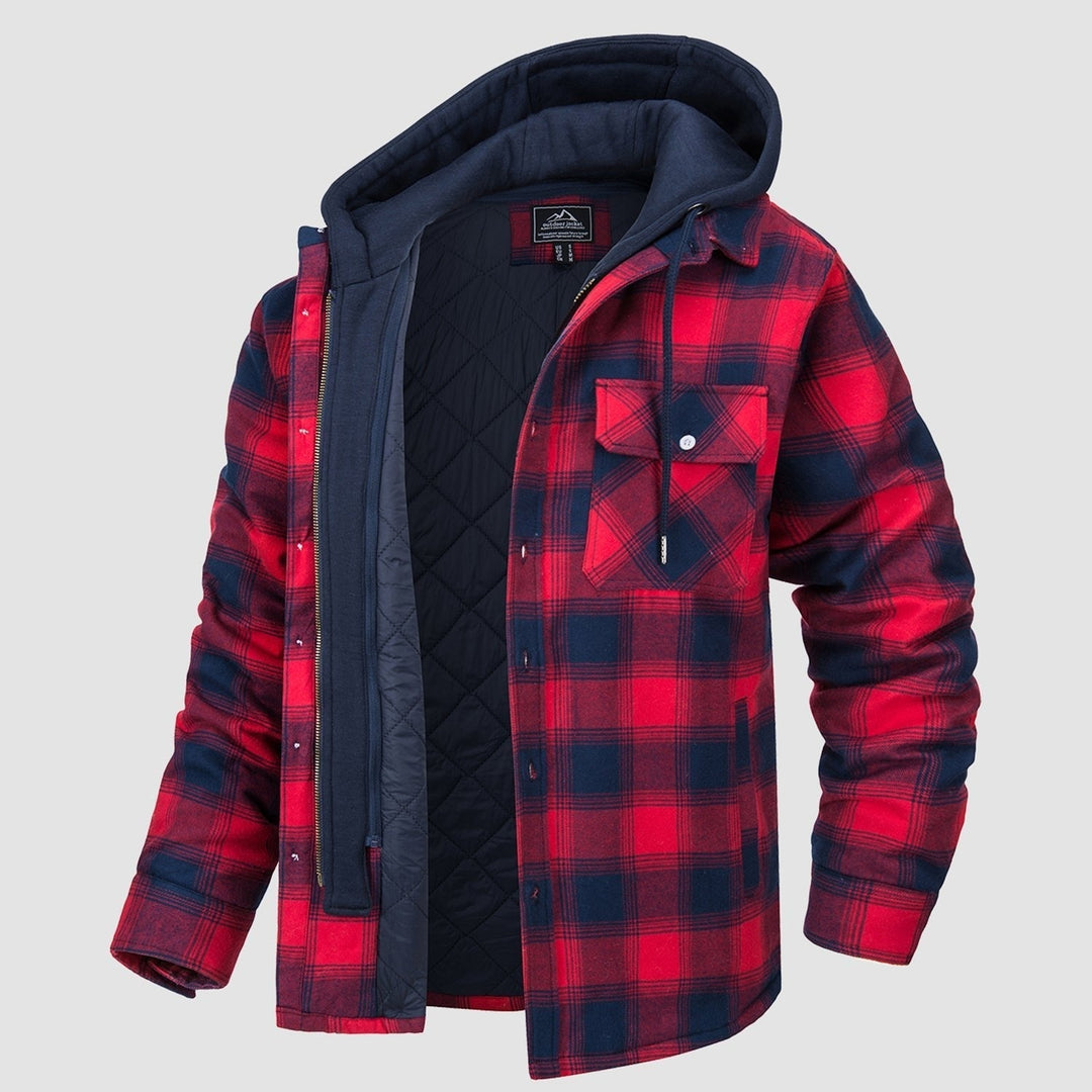 Flannel Jacket with Hood