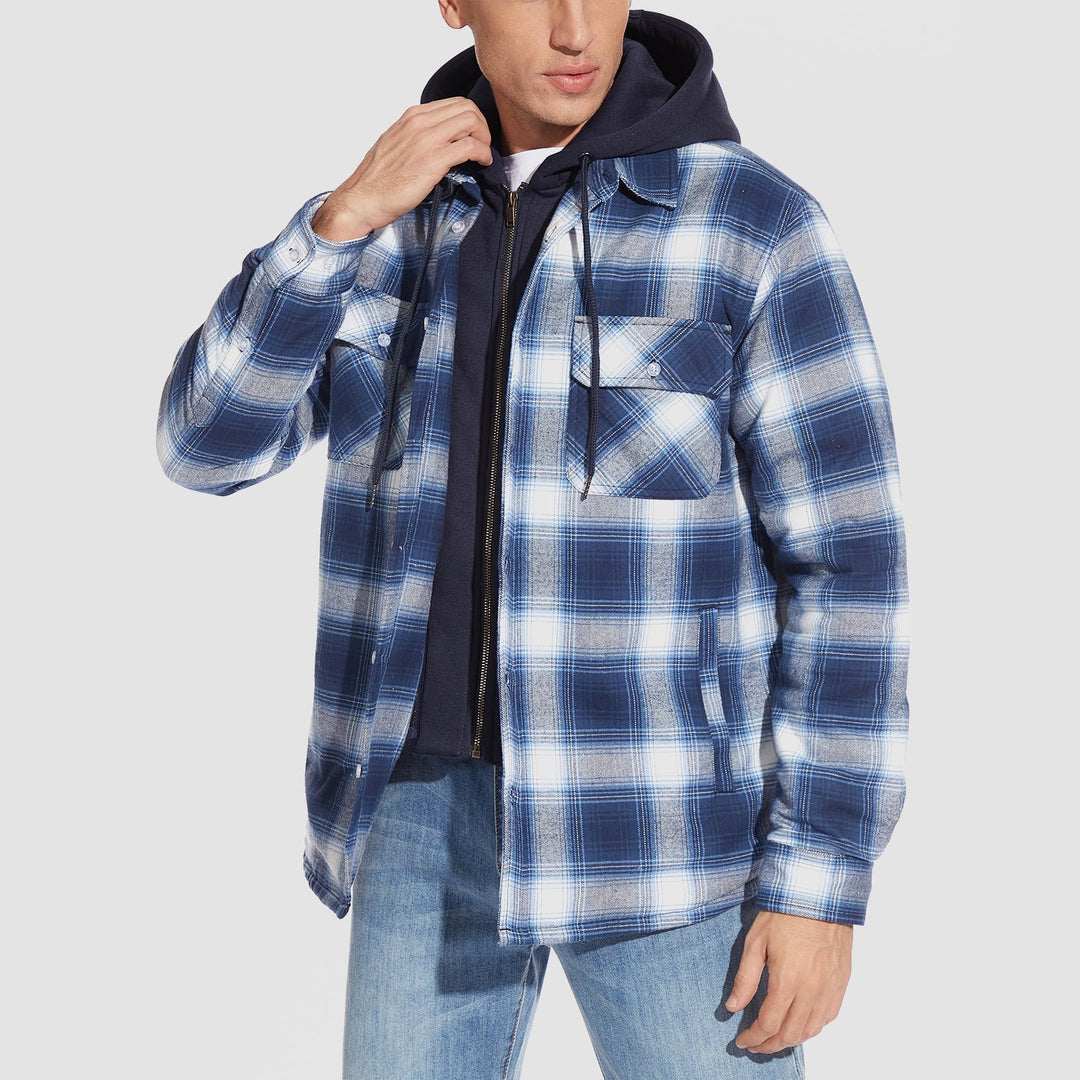 Flannel Jacket with Hood