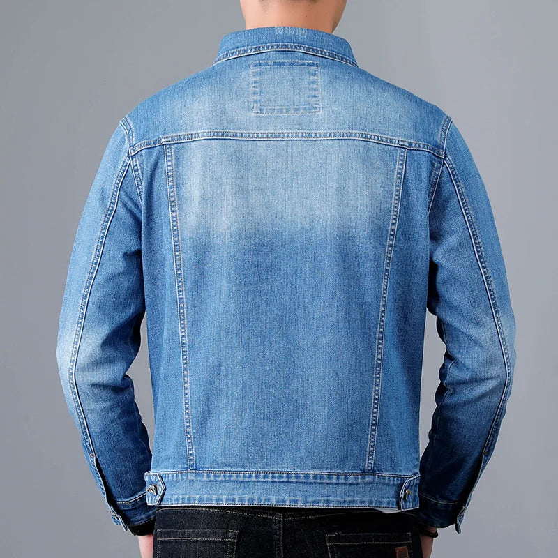 Denim Jacket with Chest Flap Pockets