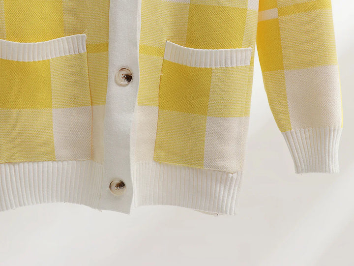 Cozy Checkered Knit Co-ord Set