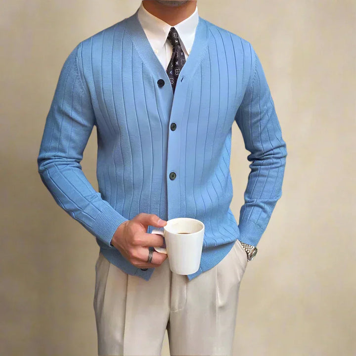Vertical Striped Cardigan