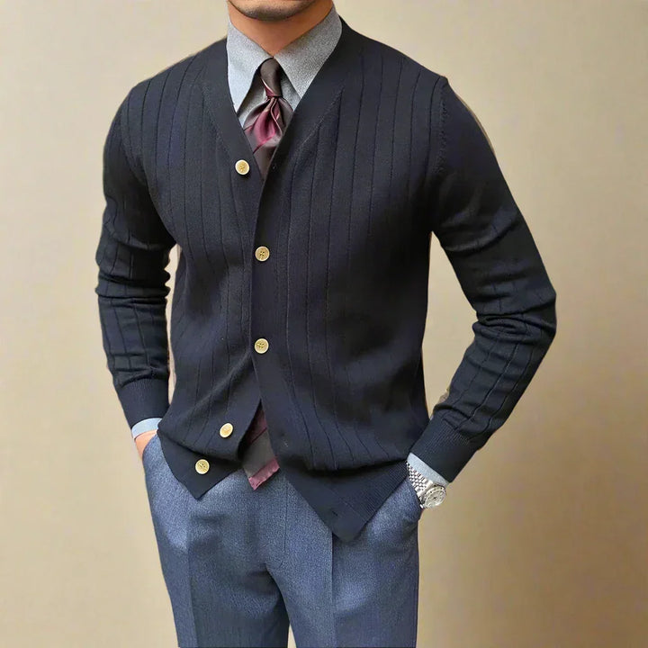 Vertical Striped Cardigan