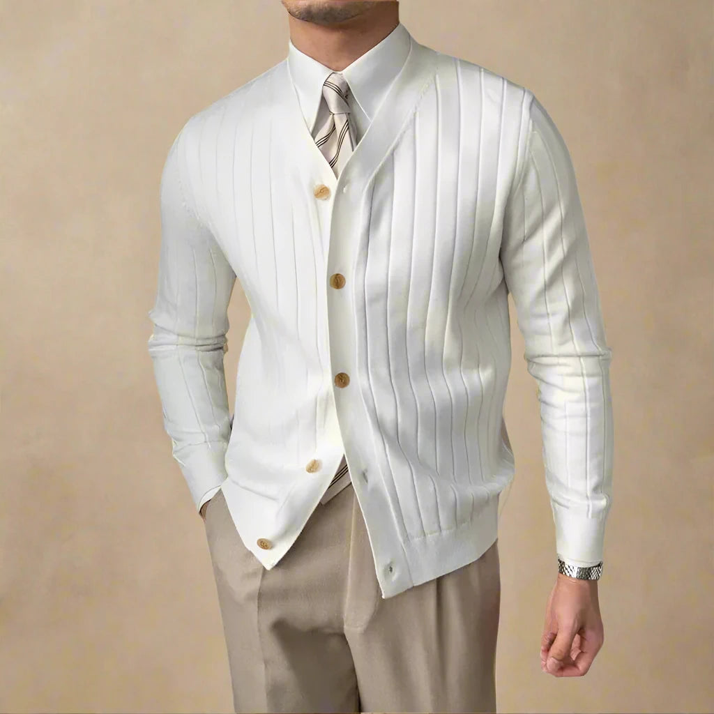 Vertical Striped Cardigan