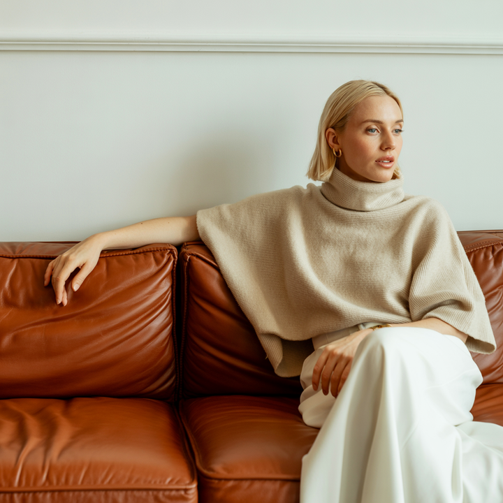 ARIA OVERSIZED TURTLENECK SWEATER