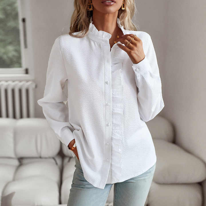 Long Sleeve Ruffle Shirt