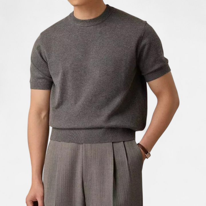 Charles Maison | Men’s Slim-Fit Knitted T-Shirt