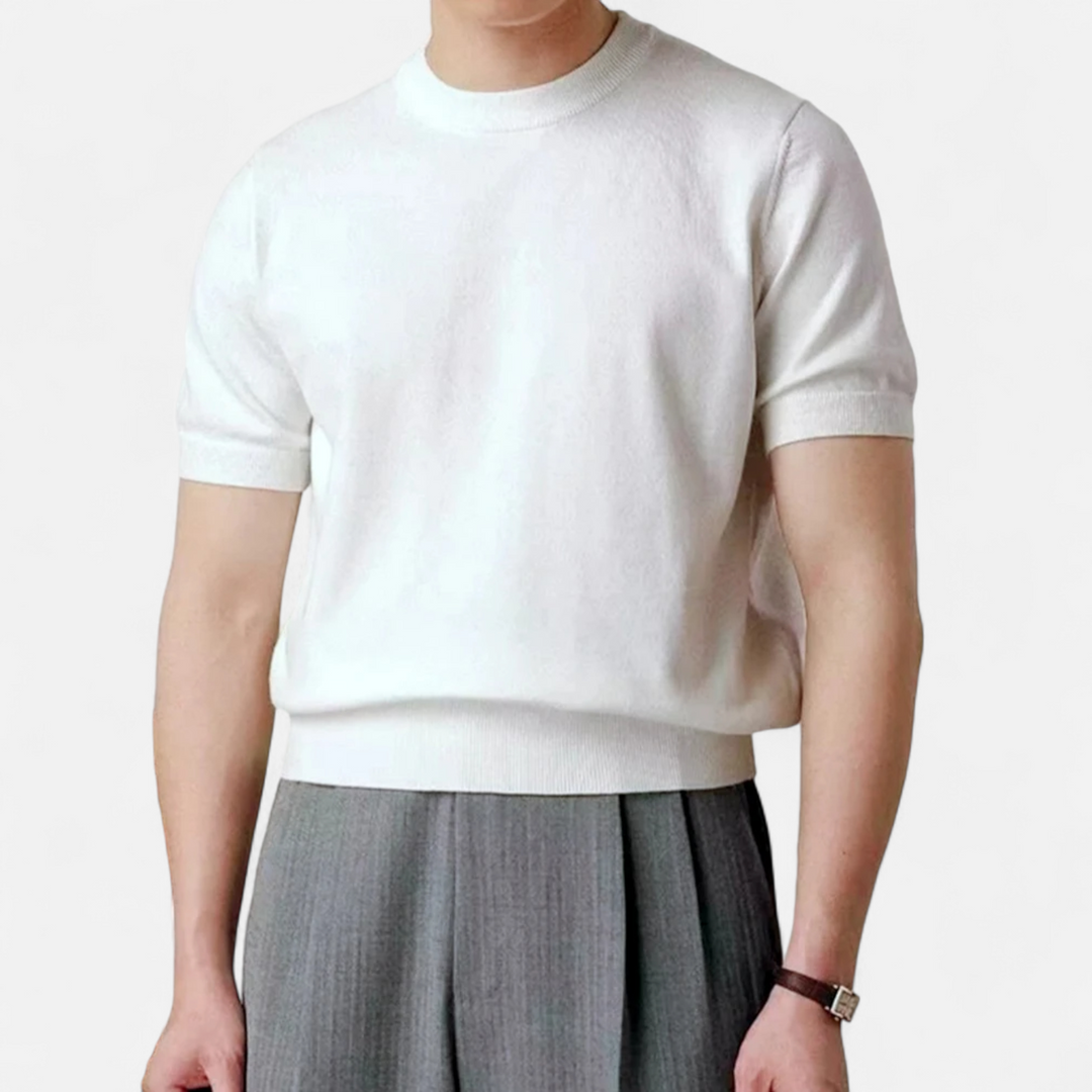 Charles Maison | Men’s Slim-Fit Knitted T-Shirt