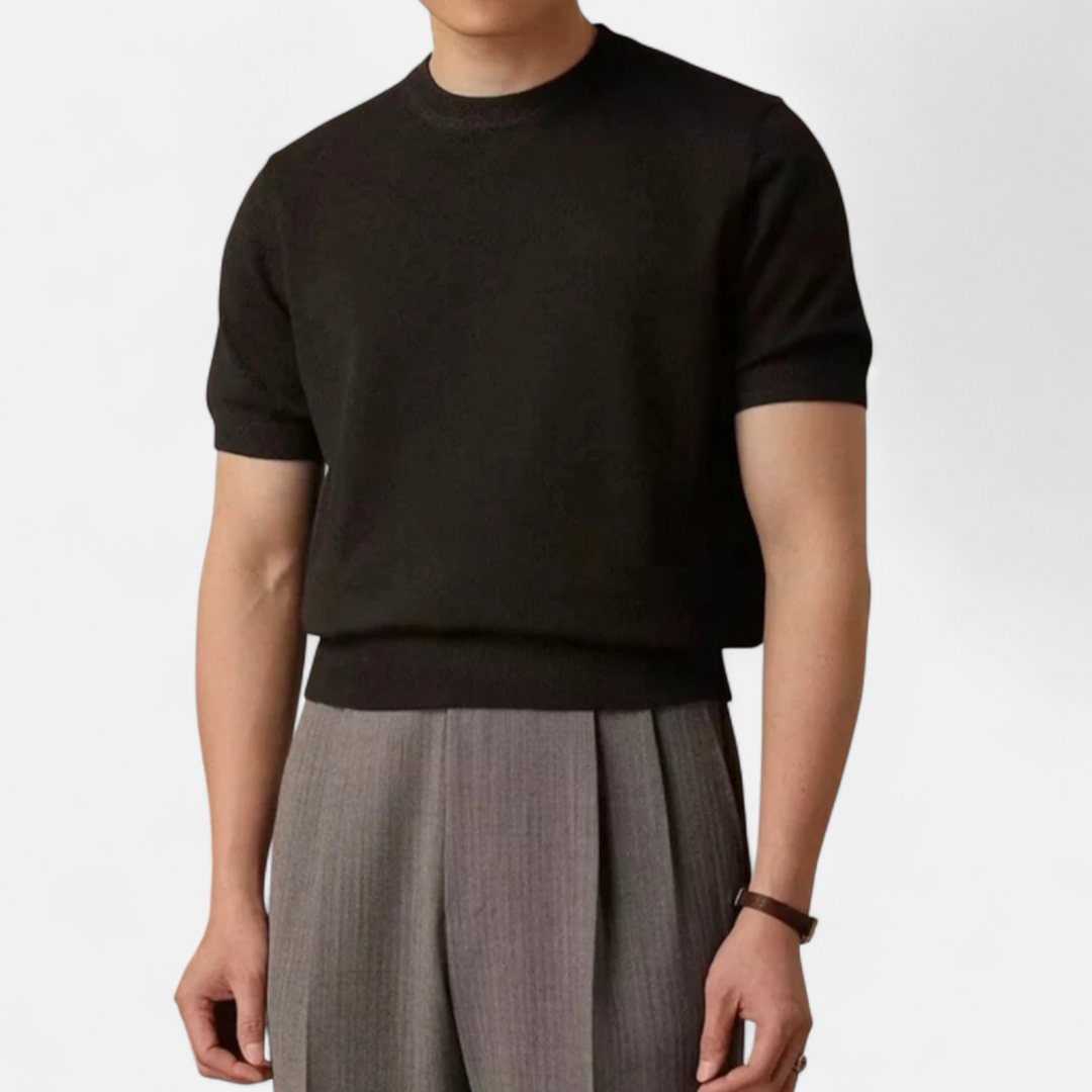 Charles Maison | Men’s Slim-Fit Knitted T-Shirt
