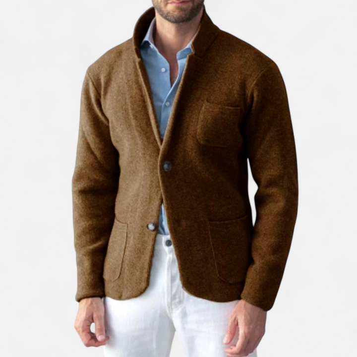 Charles Maison | Men’s Vintage Wool Stand-Collar Jacket