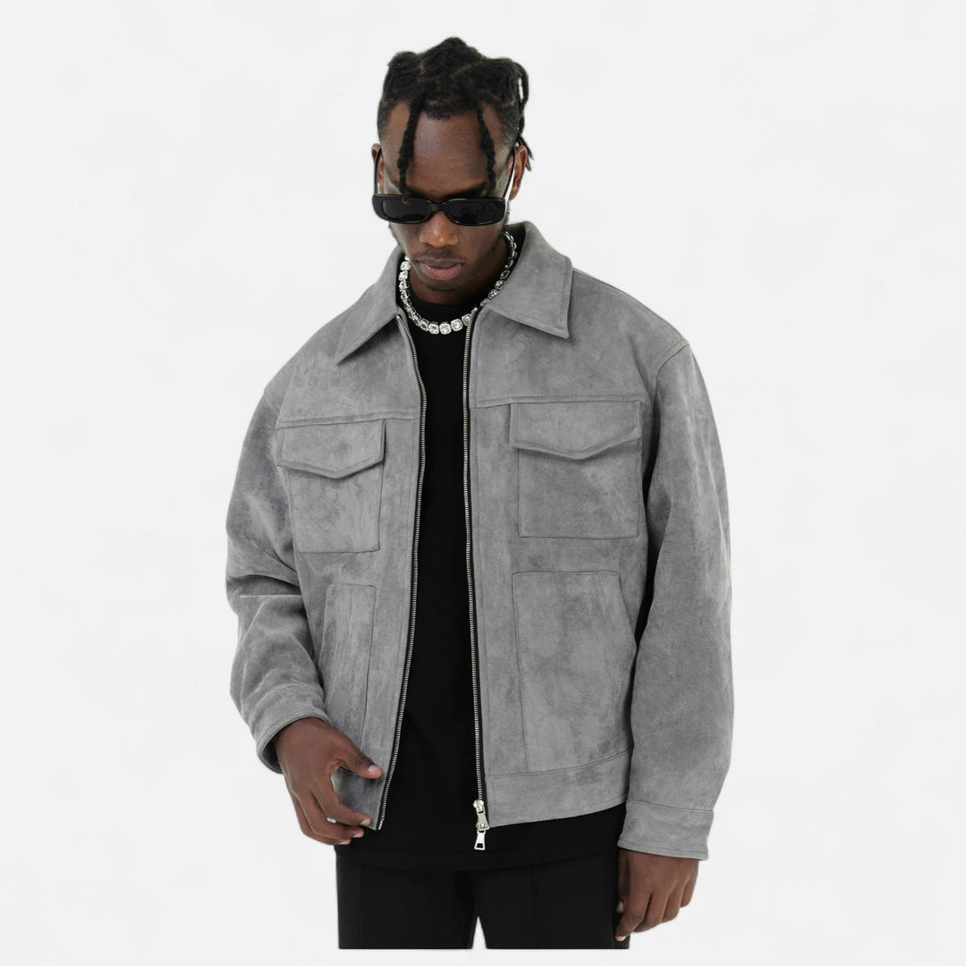 Charles Maison | Men’s Loose-Fit Suede Jacket