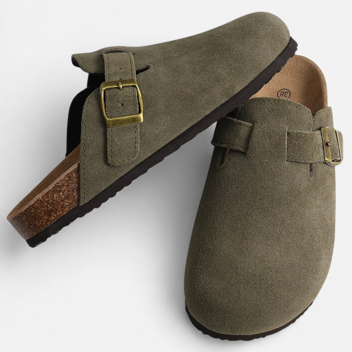 Charles Maison | Men’s Suede Mules – Sculpted Clog-Inspired Comfort