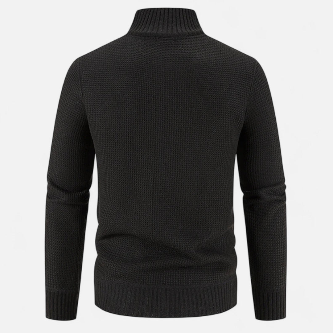 Charles Maison | Men’s Fleece Stand-Collar Patchwork Jacket