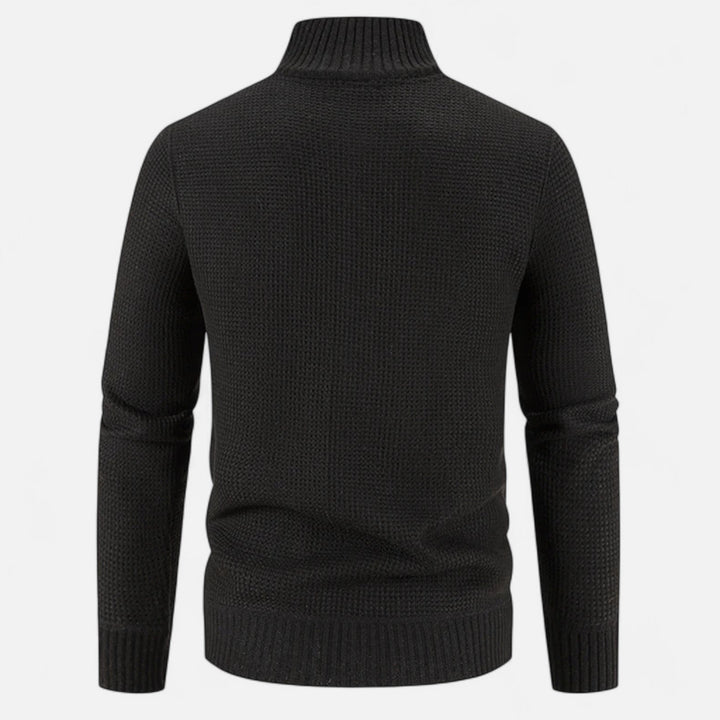 Charles Maison | Men’s Fleece Stand-Collar Patchwork Jacket
