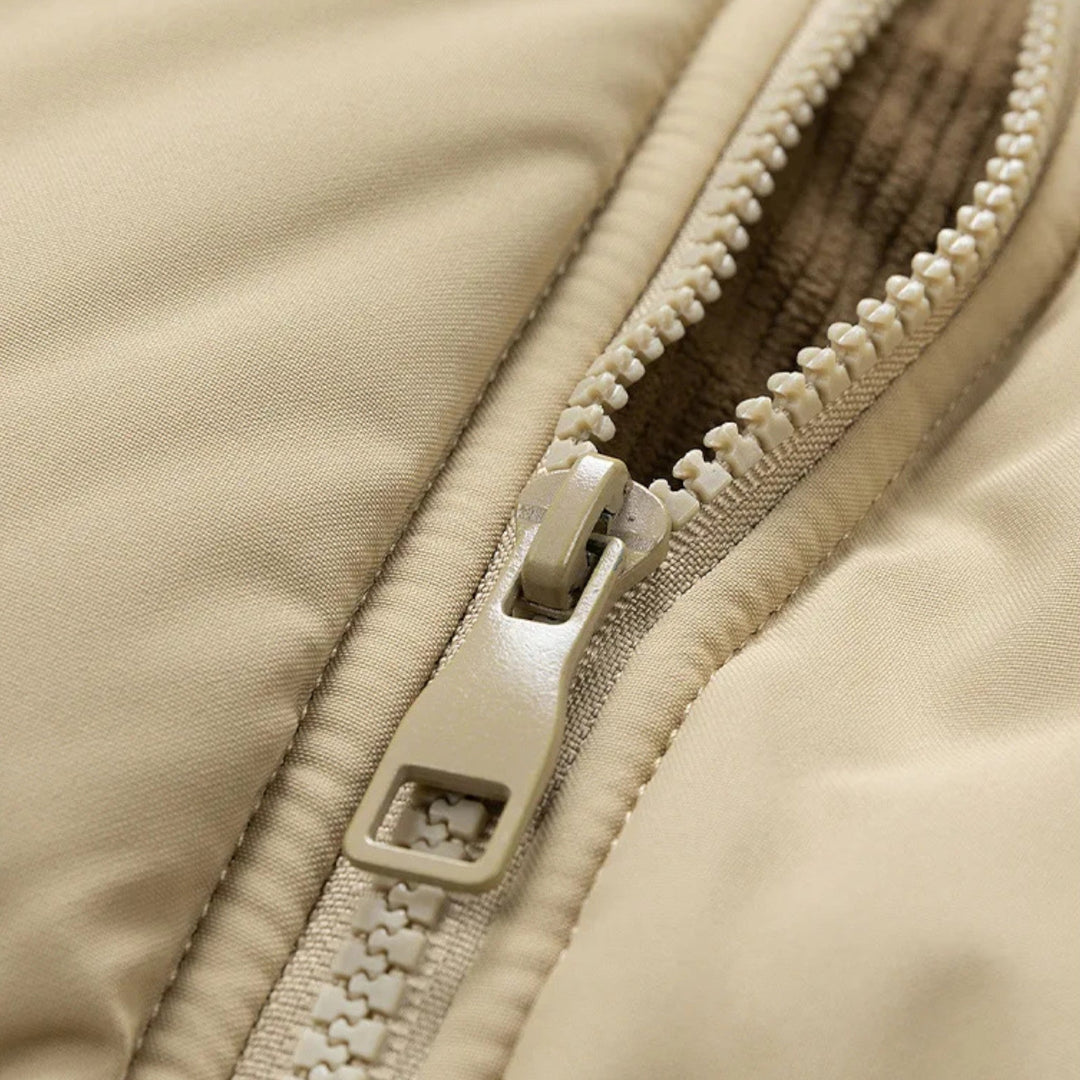 Charles Maison | Men’s Fleece-Lined Winter Jacket with Removable Hood