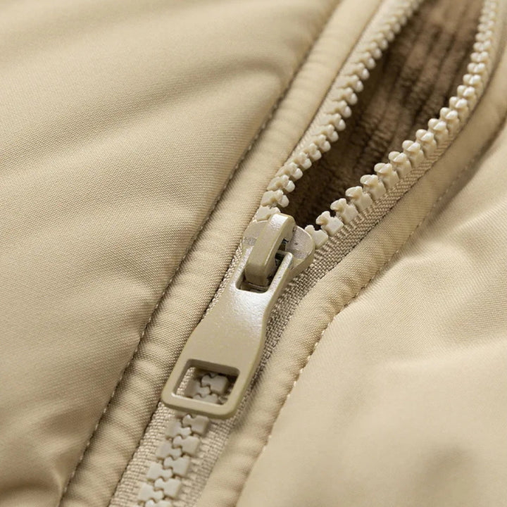 Charles Maison | Men’s Fleece-Lined Winter Jacket with Removable Hood