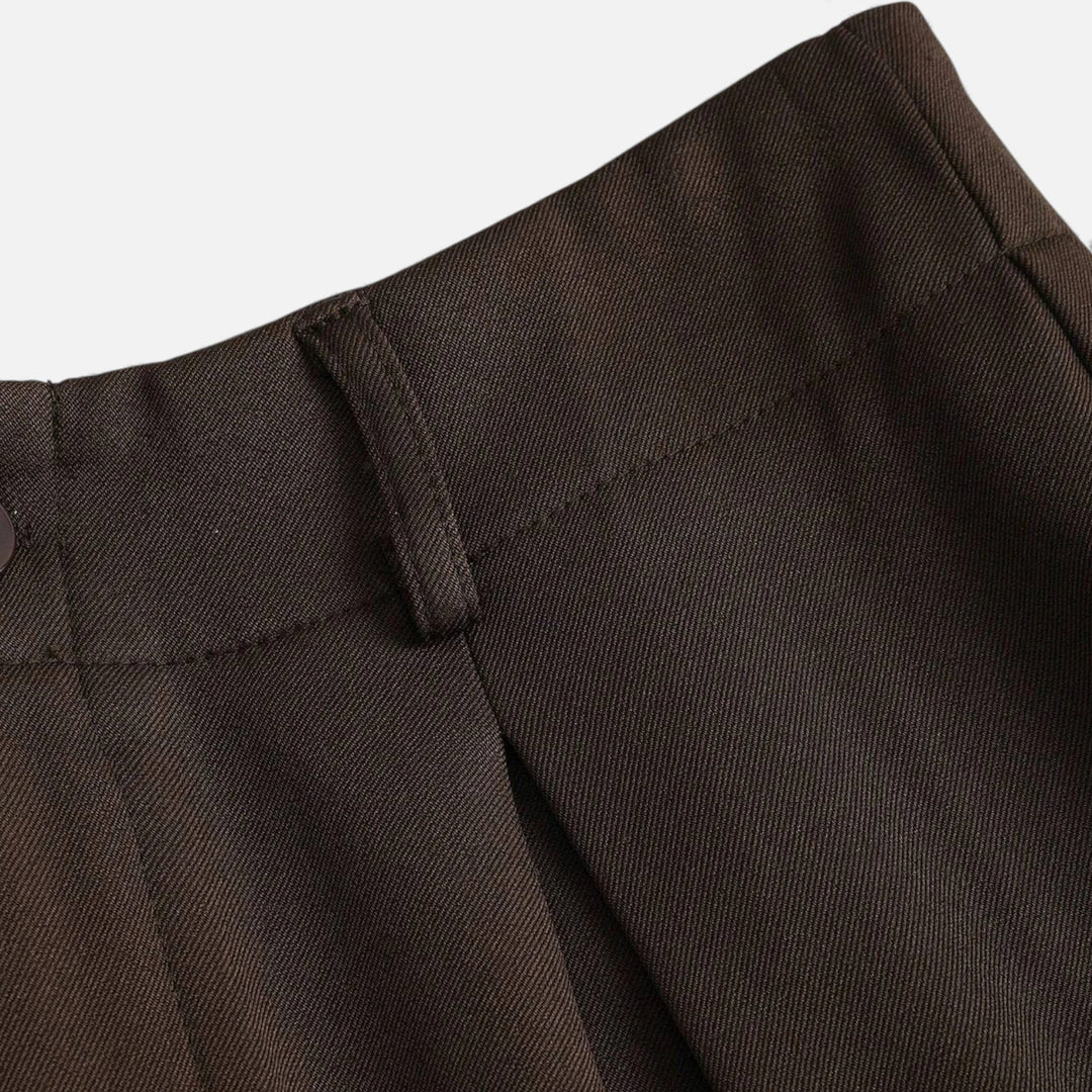 Charles Maison | Women’s Jacquard Pleated Wide-Leg Trousers