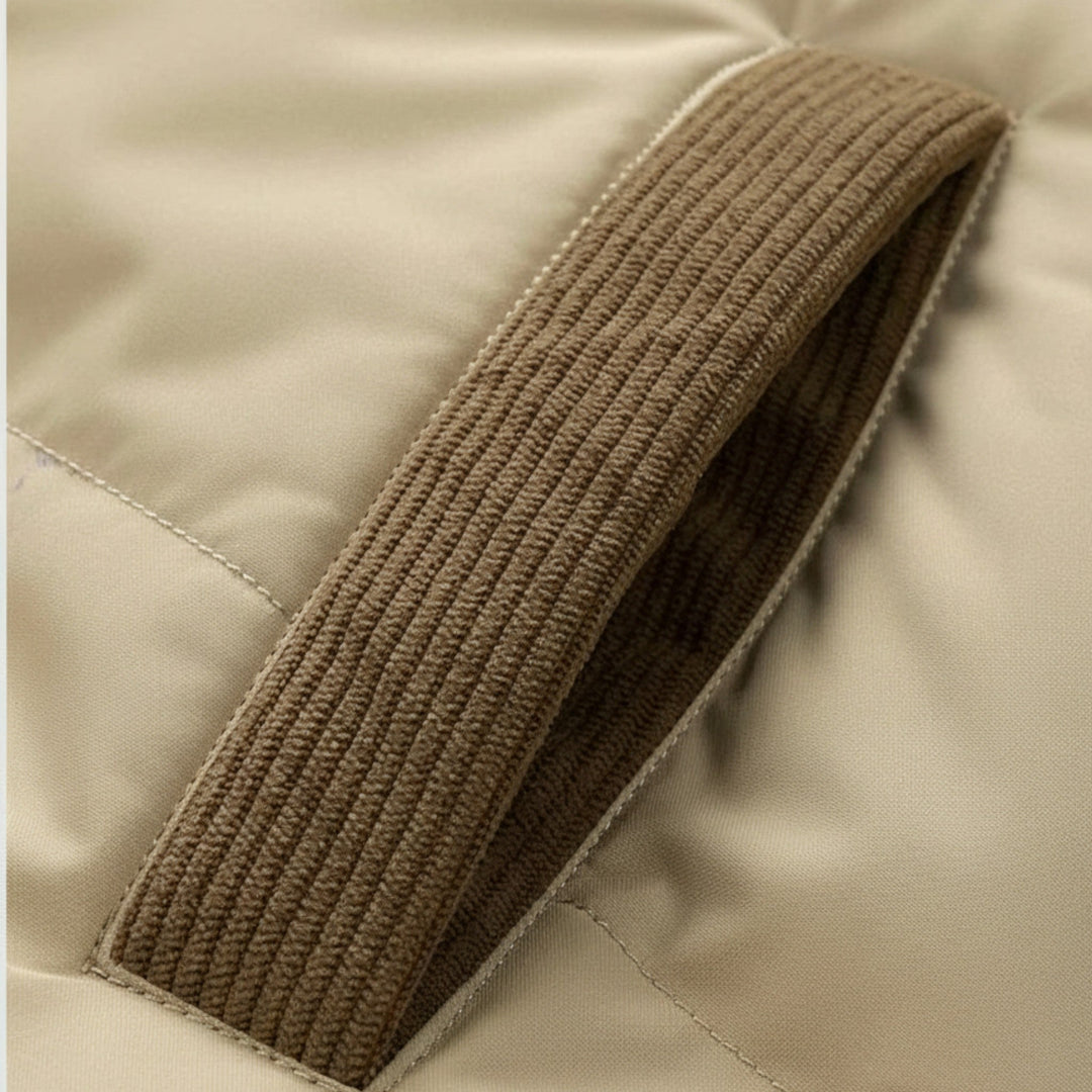 Charles Maison | Men’s Fleece-Lined Winter Jacket with Removable Hood