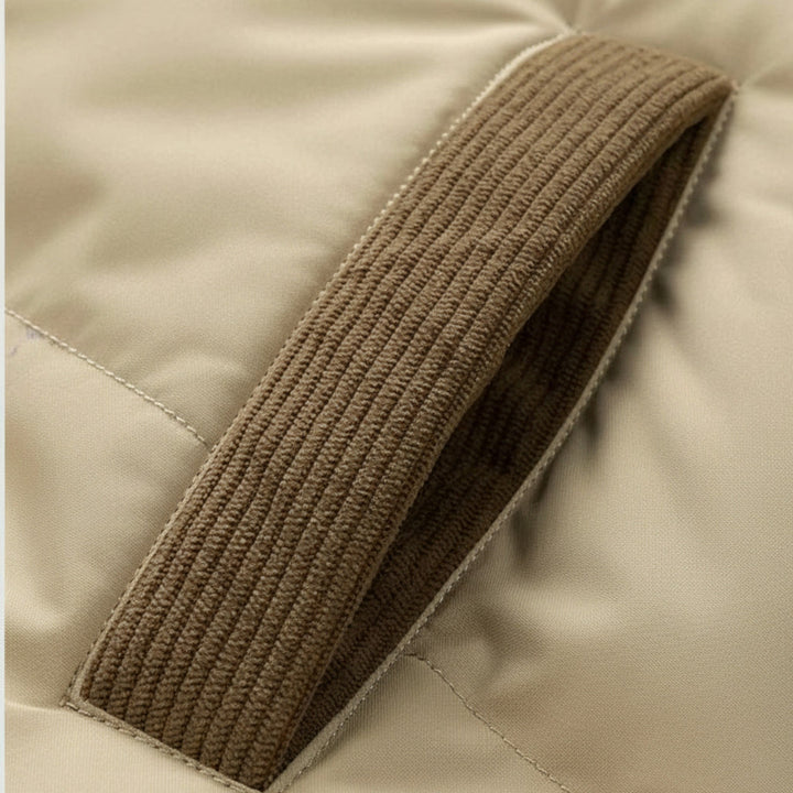 Charles Maison | Men’s Fleece-Lined Winter Jacket with Removable Hood