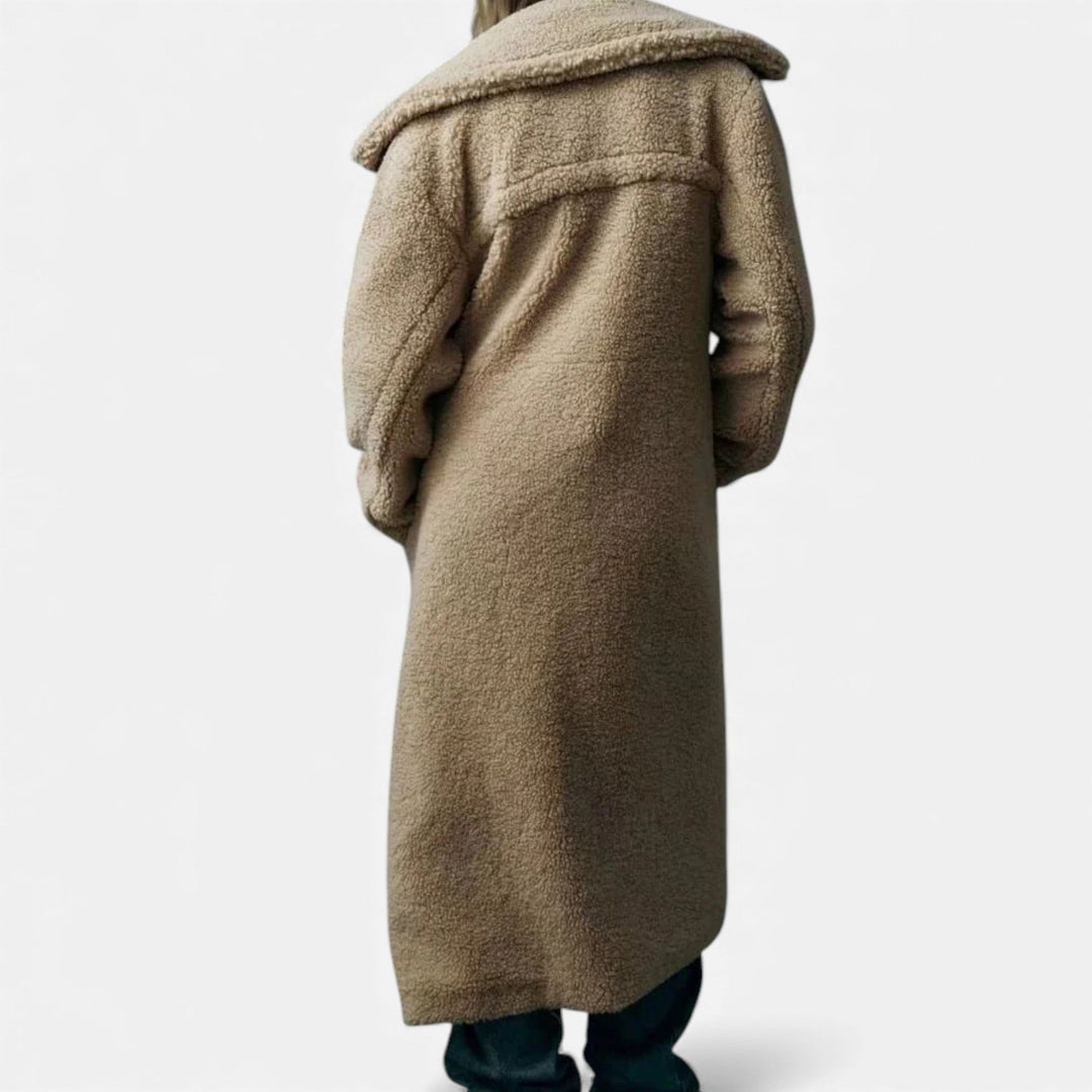 Charles Maison | Women’s Long Double-Breasted Teddy Coat