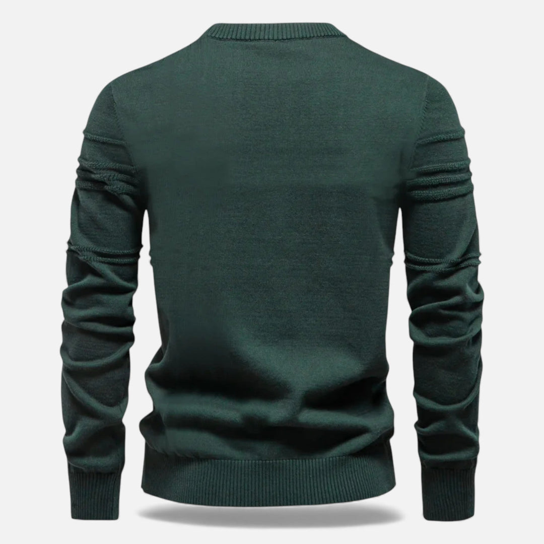 Charles Maison | Men’s Slim Fit Structured Knit Sweater