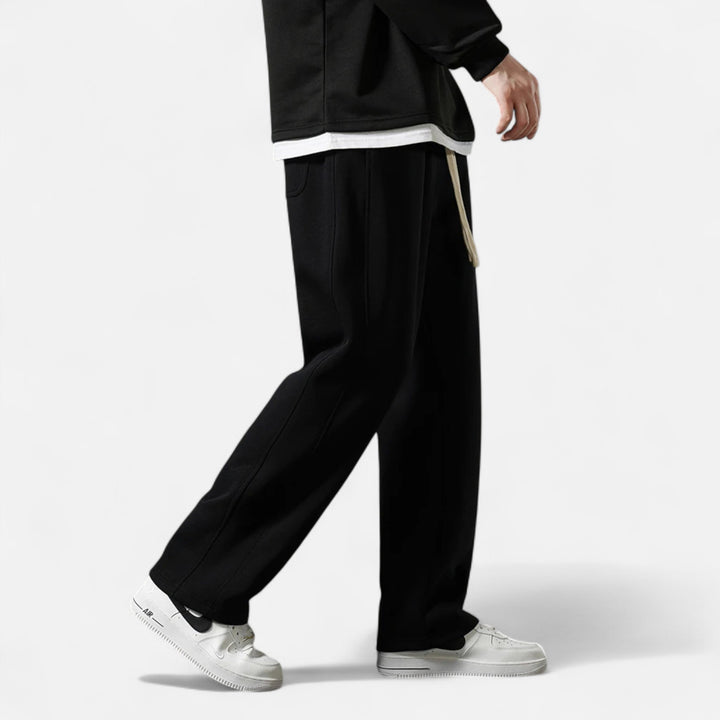 Charles Maison | Men’s Wide-Leg Cotton Jogger Pants