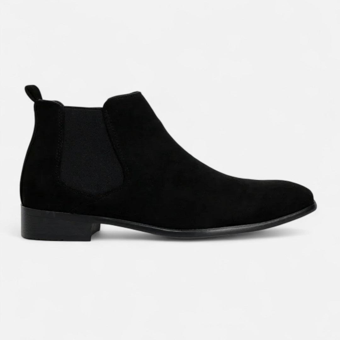 Charles Maison | Men’s Suede Square-Toe Chelsea Boots