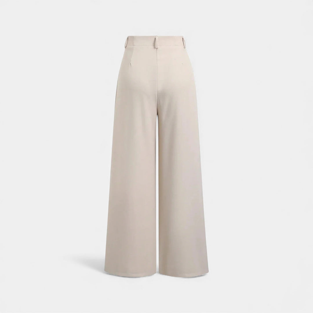 Charles Maison | Women’s Jacquard Pleated Wide-Leg Trousers