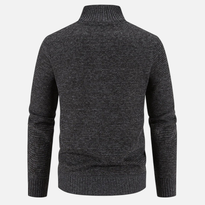 Charles Maison | Men’s Fleece Stand-Collar Patchwork Jacket