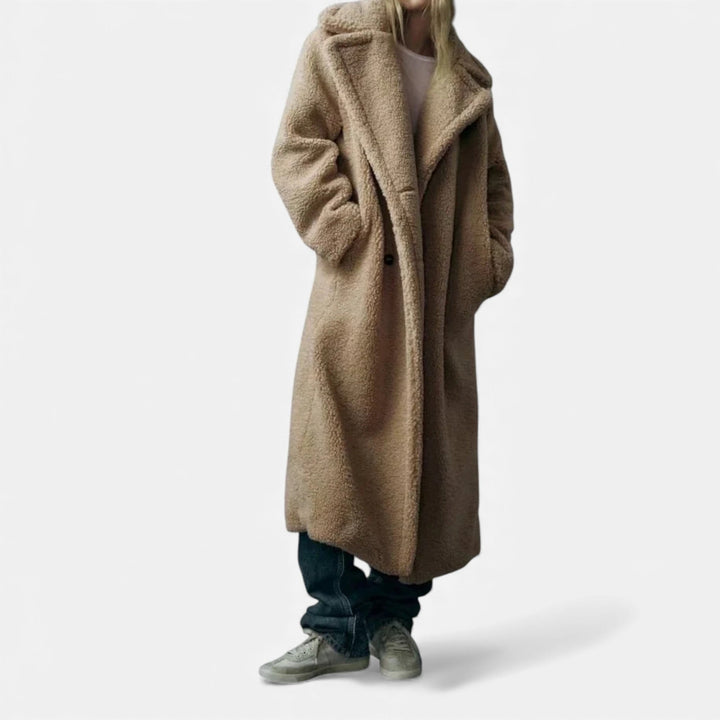 Charles Maison | Women’s Long Double-Breasted Teddy Coat