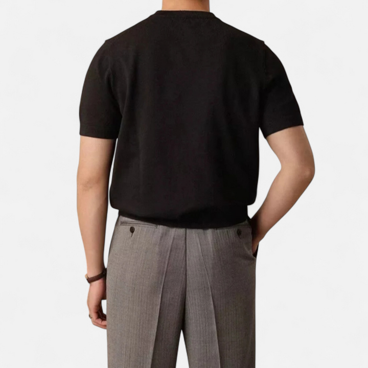 Charles Maison | Men’s Slim-Fit Knitted T-Shirt