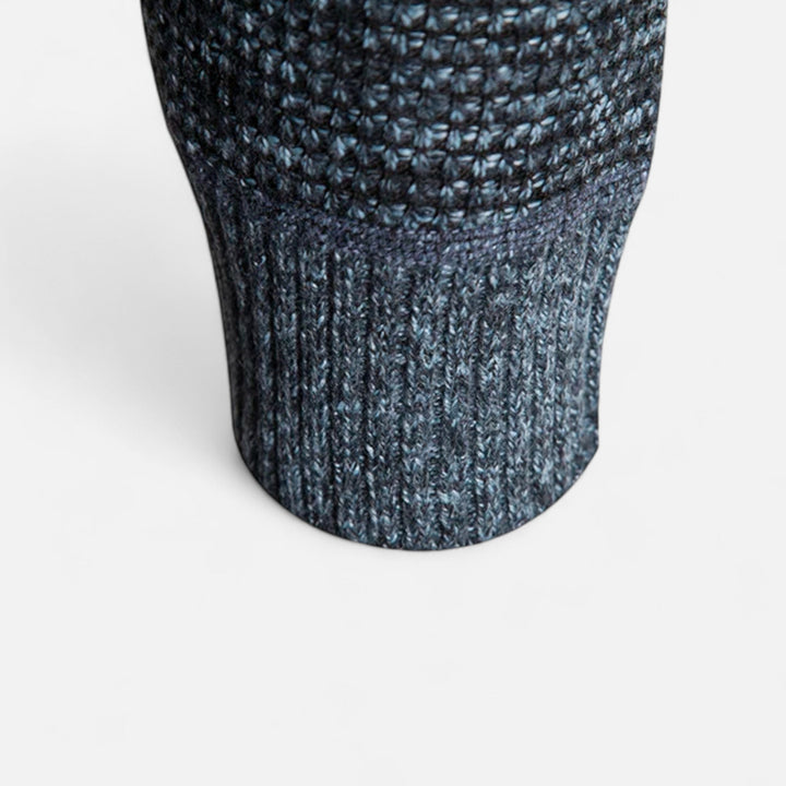 Charles Maison | Men’s Fleece Stand-Collar Patchwork Jacket