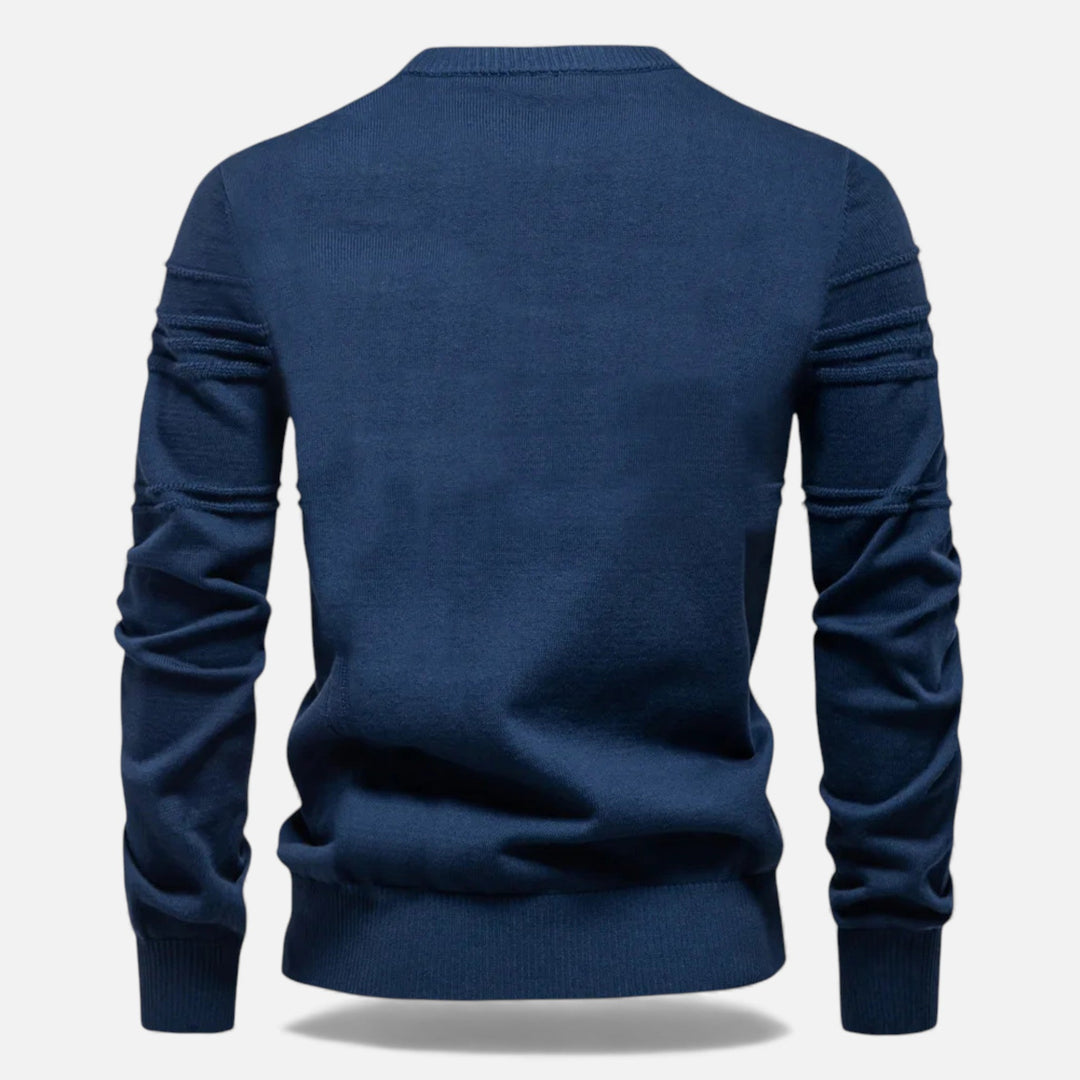 Charles Maison | Men’s Slim Fit Structured Knit Sweater
