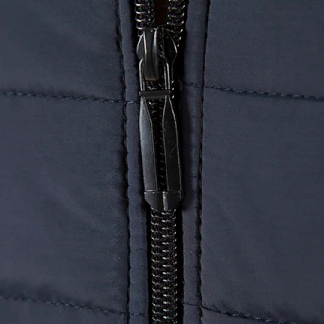 Charles Maison | Men’s Fleece Stand-Collar Patchwork Jacket