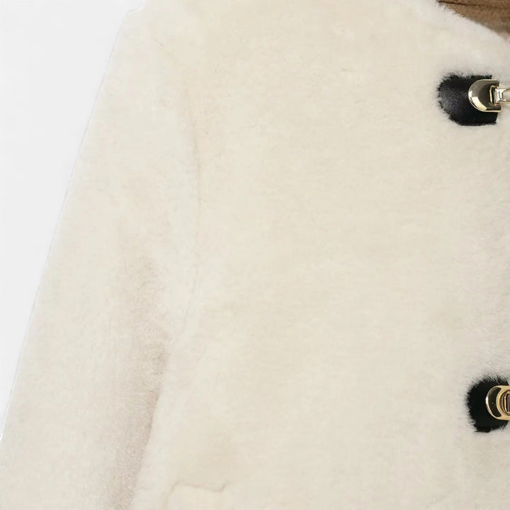 Charles Maison | Women’s Faux Fur Toggle Button Jacket